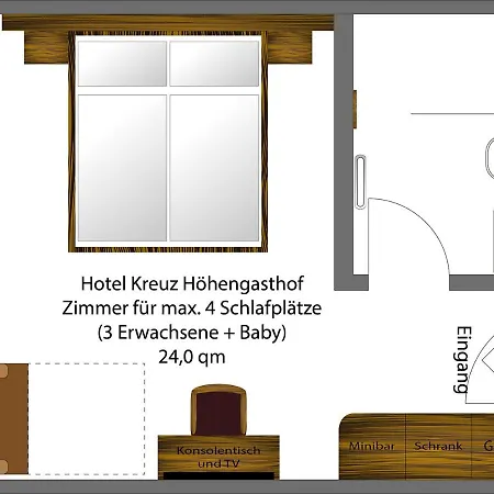 فندق Kreuz Hoehengasthof بريتناو